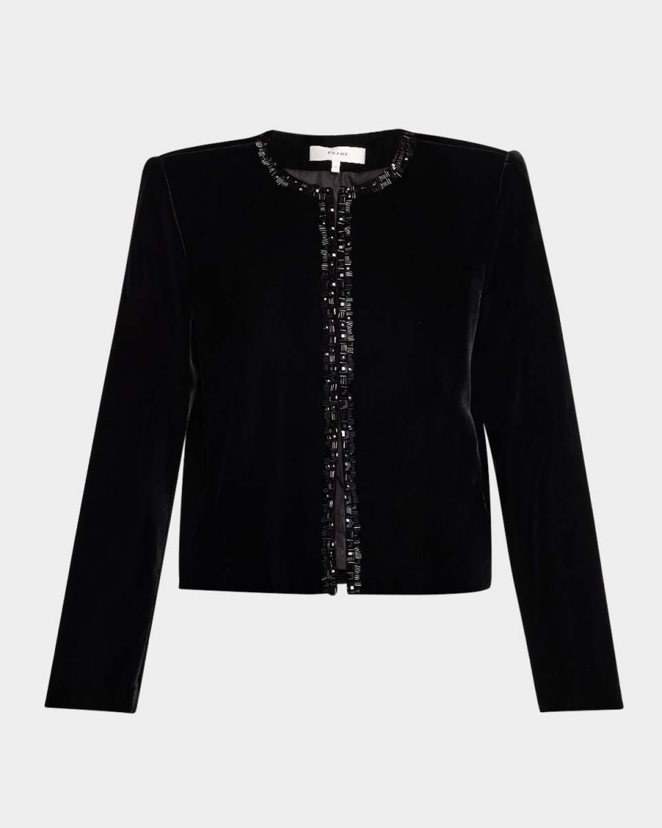 Embellished Velvet Jacket